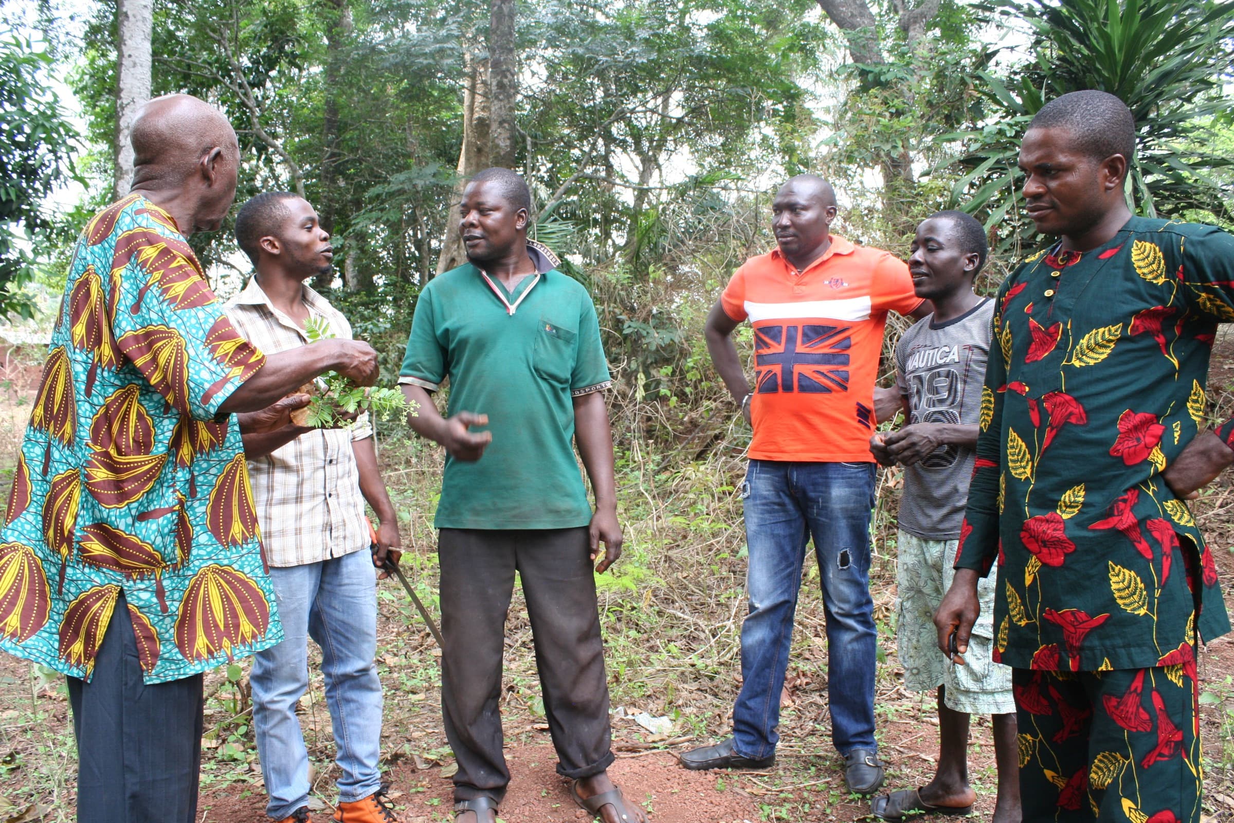 The Filixmas Botanicals team in the field with local farmers